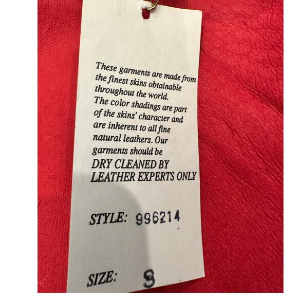 Bushwhacker USA Vintage 2-Piece Red Suede Jacket & Gaucho Short Set-New w/Tags - Picture 12 of 16